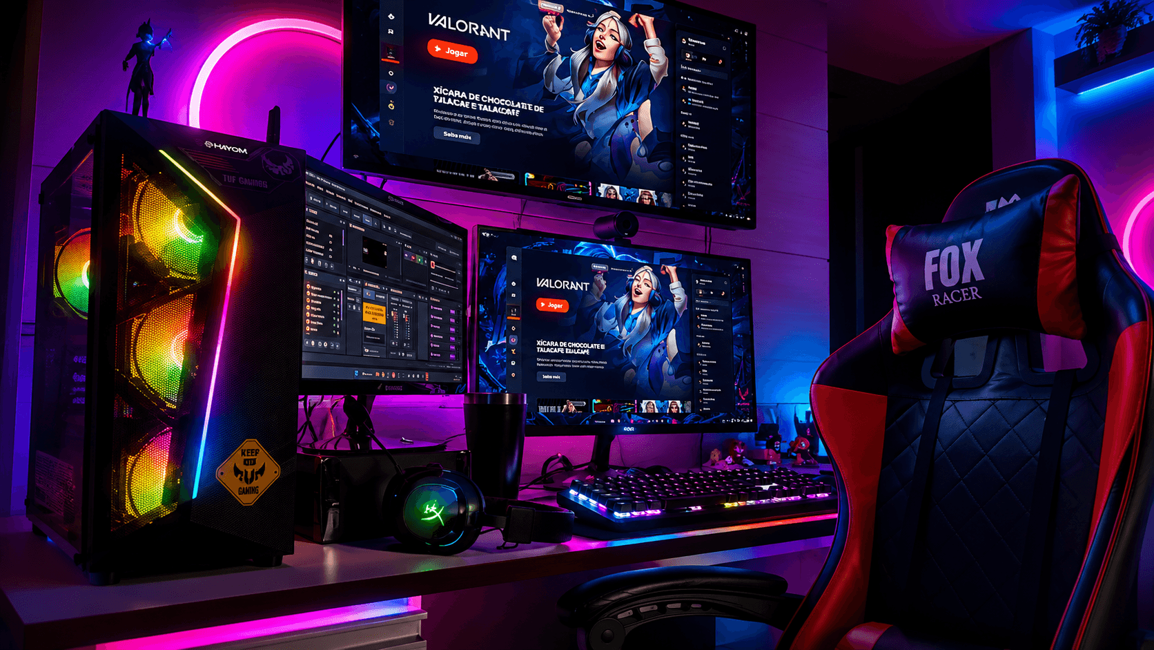 Tudo que eu uso no meu setup de lives